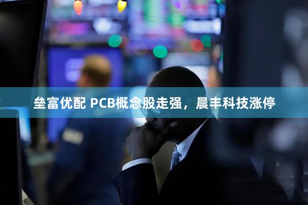 垒富优配 PCB概念股走强，晨丰科技涨停